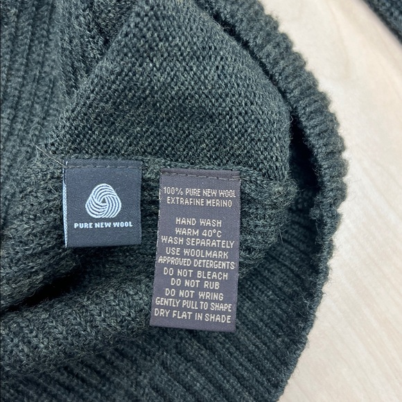 Rodd & Gun wool shawl collar academia elbow patch knit gray pullover sweater L - Picture 8 of 8